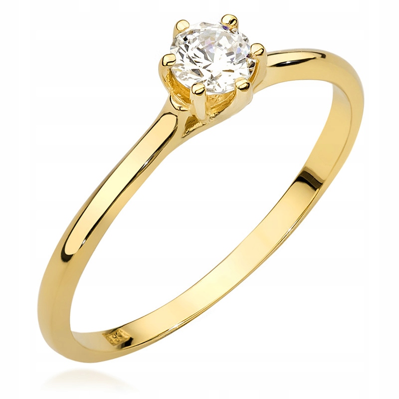 Krásny zlatý prsteň pr. 585 Diamond 0,25Ct