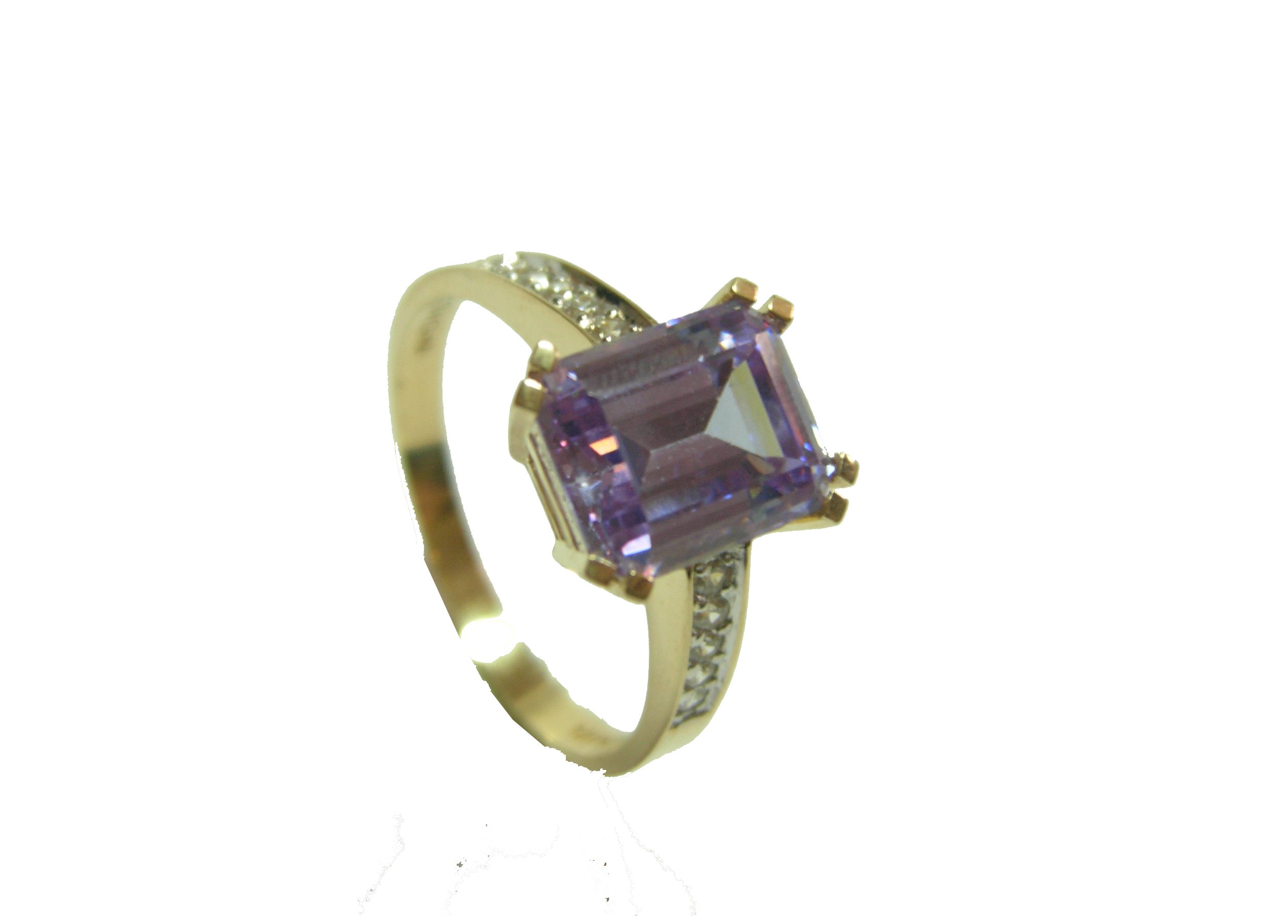 Krásny zlatý prsteň so zirkónom Swarovski!