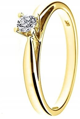 Krúžok 15,3 mm diamanty 0,15ct zlato 9ct 375
