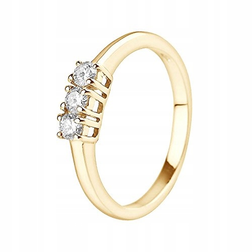Krúžok 15,6 mm diamanty 0,24 CT zlato 9ct 375