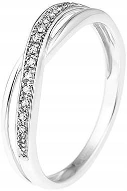 KRÚŽOK 18,5 mm DIAMANTY 0,034 ct ZLATO 9 ct 375
