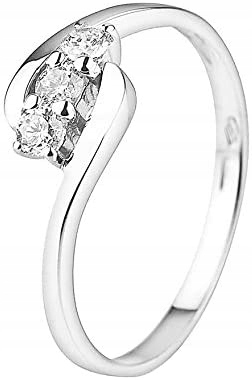 KRÚŽOK 19,1 mm DIAMANTY 0,21 ct ZLATO 18 ct 750