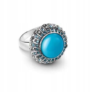 VINTAGE TYRKYSOVÝ AVON RING, VEĽKOSŤ 6