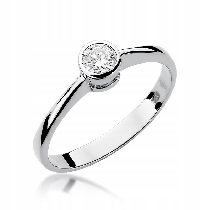 BRYLANT RING 0,25 CT BIELE ZLATO 585 GRAF