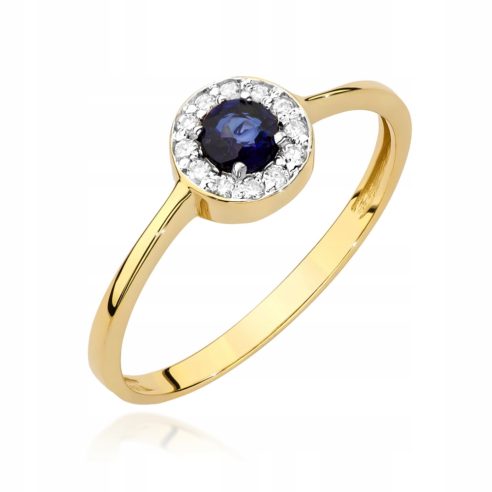 GOLDEN DIAMOND Sapphire BRILLIANT RING