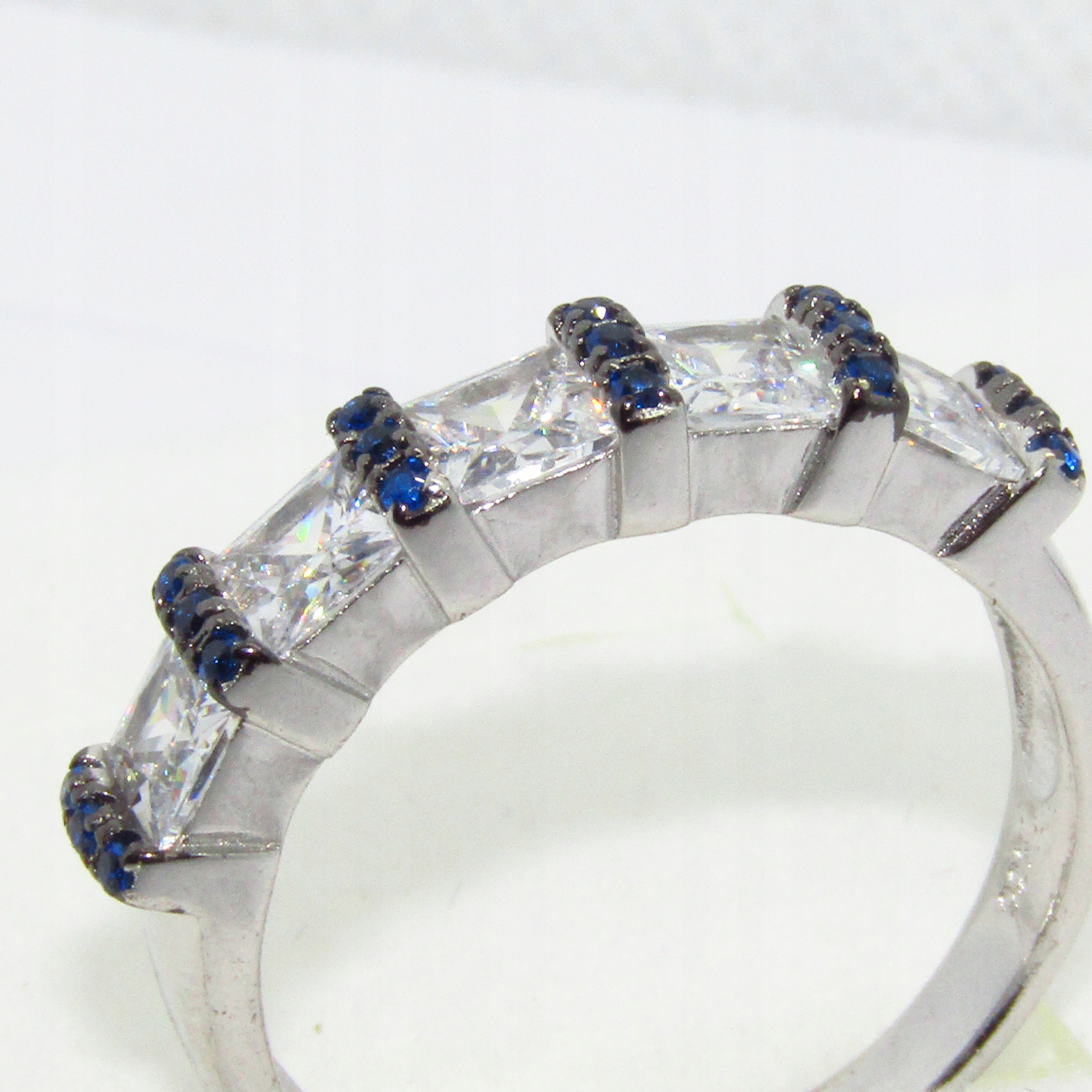 ZIRCONIA RING SILVER PR. 925 RHODIUM 18 mm