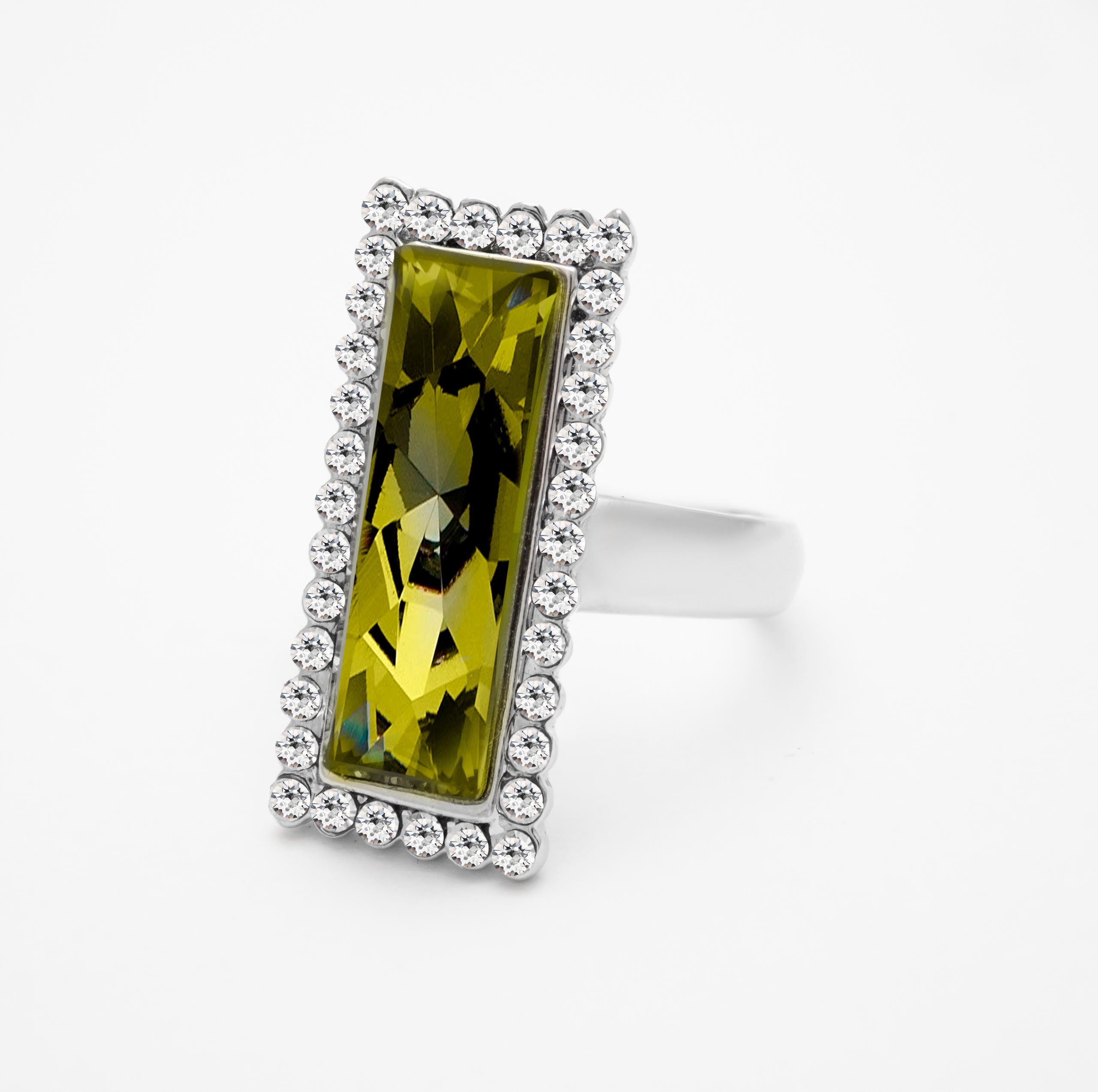 VEĽKÝ ZELENÝ PRSTEN SWAROVSKI