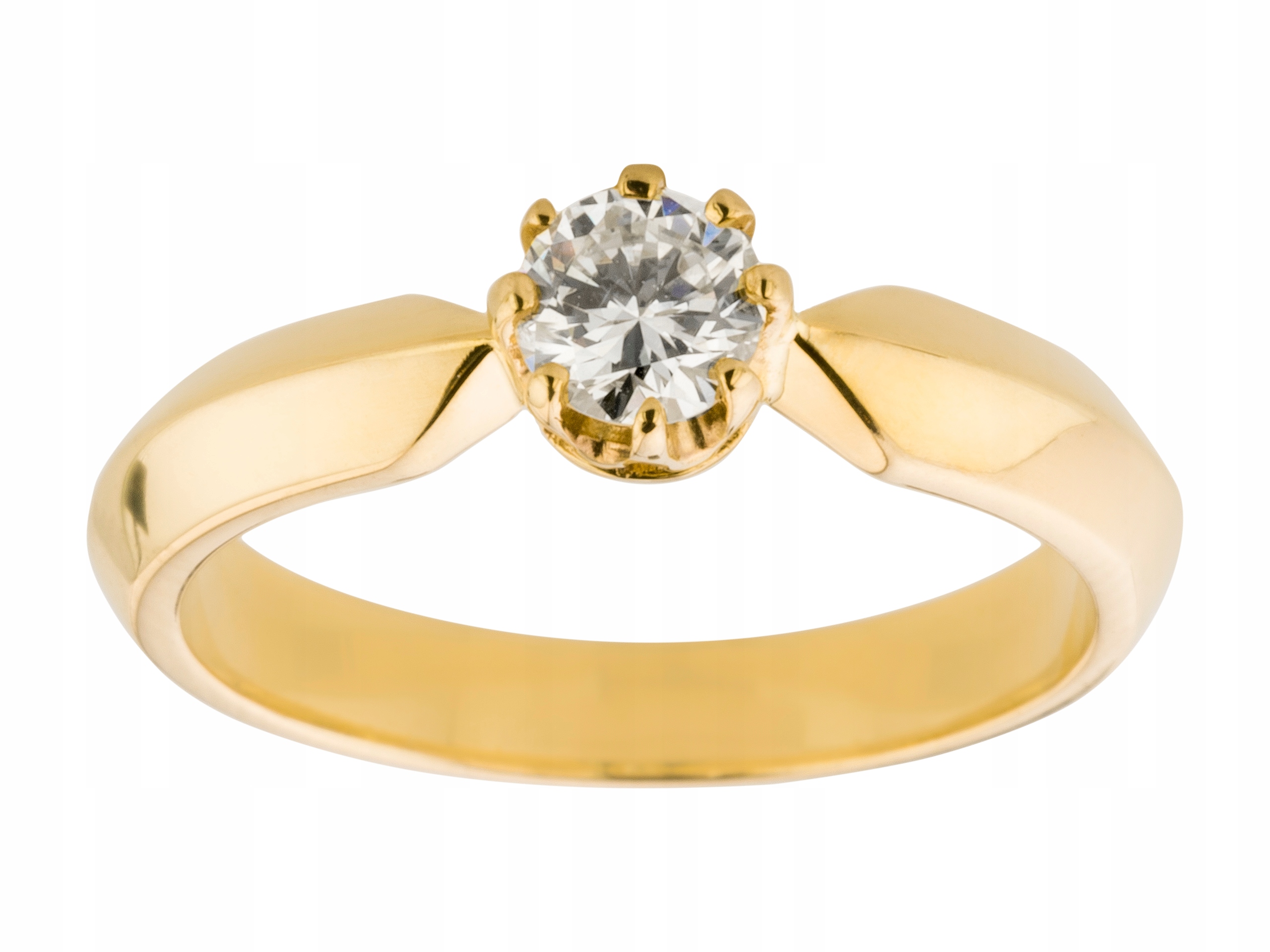 Dvojtónový zlatý prsteň 585 Diamond 0,27Ct