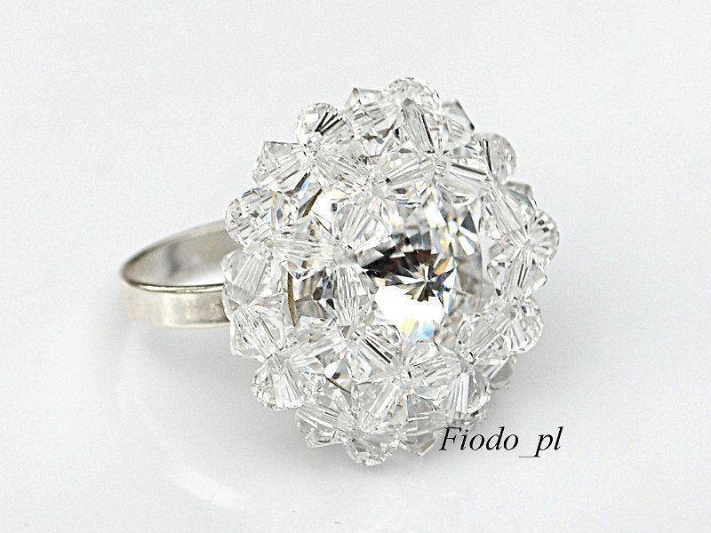 RIVOLI KRYŠTÁLNY PRSTEN SO SÚPRAVOU SWAROVSKI