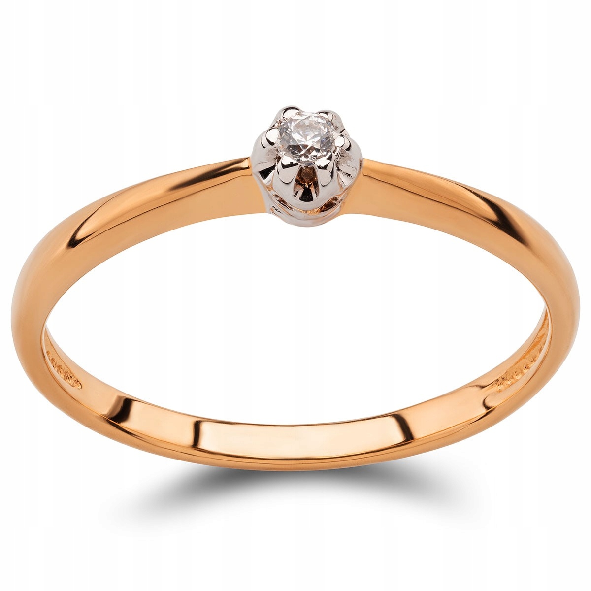 RING ROSE GOLD BRILLIANT 0,02CT H / SI 585