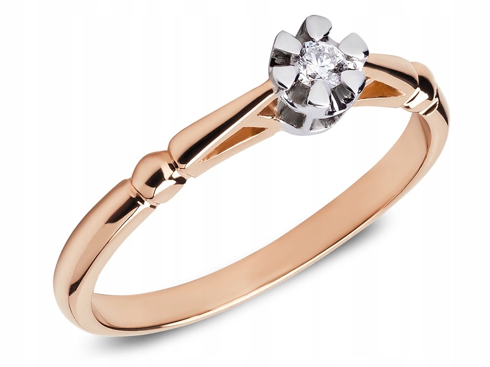 RING ROSE GOLD BRILLIANT 0,06CT H / SI 585