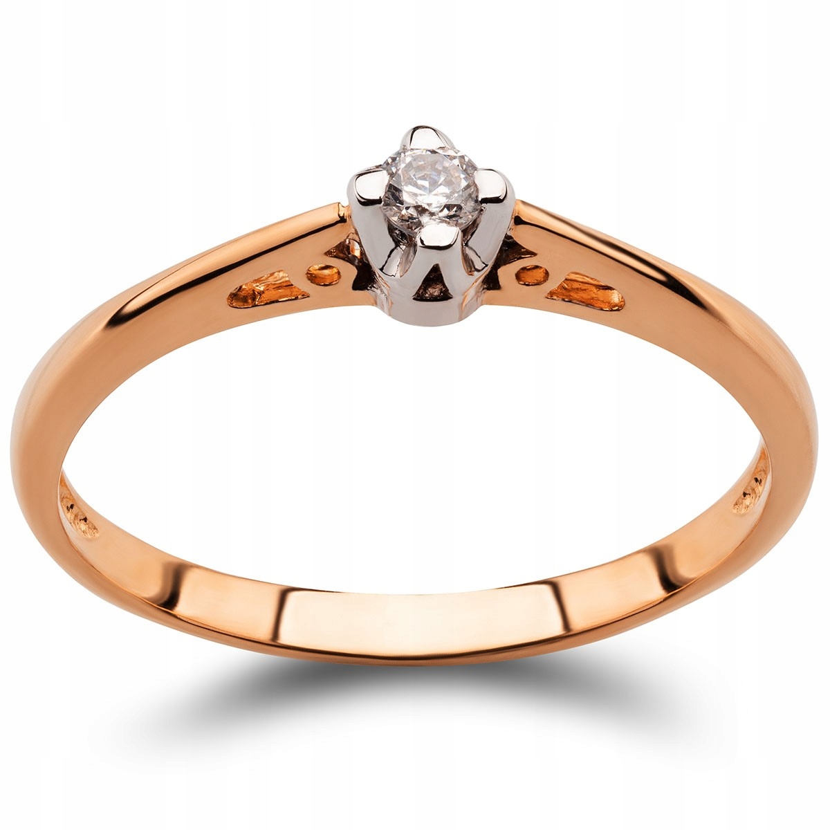 RING ROSE GOLD BRILLIANT 0,07CT H / SI 585