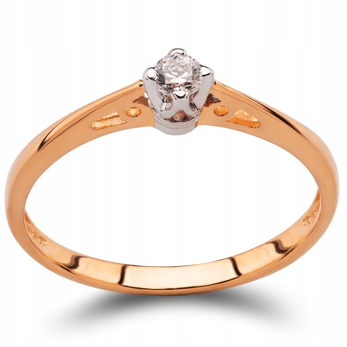 RING ROSE GOLD BRILLIANT 0,08CT H / SI 585