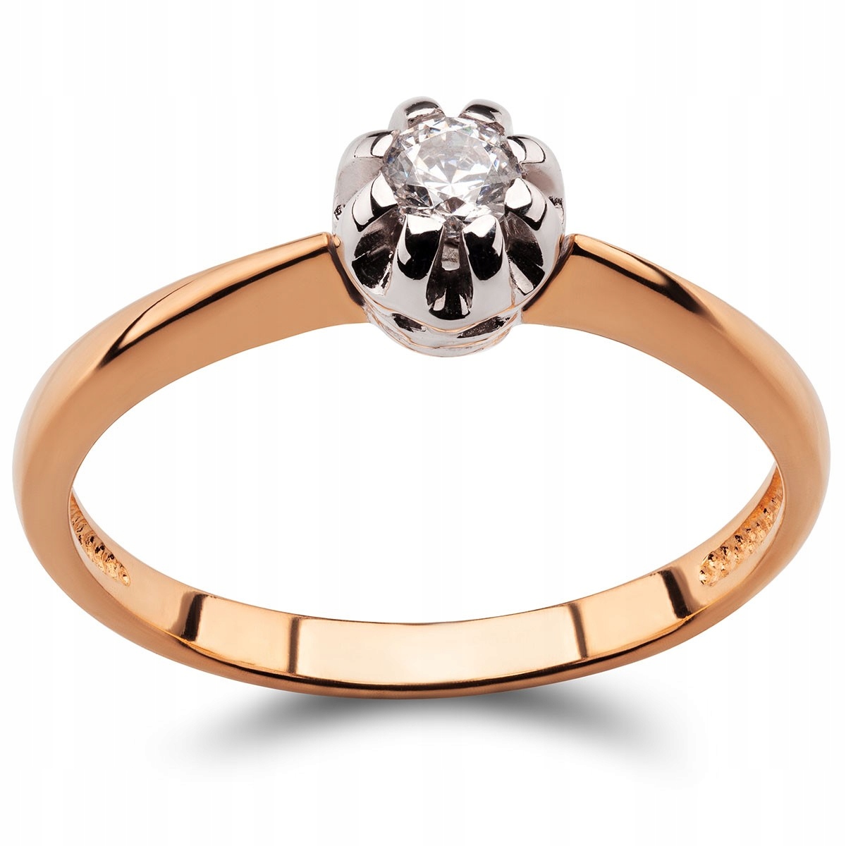 RING ROSE GOLD BRILLIANT 0,13CT H / SI 585