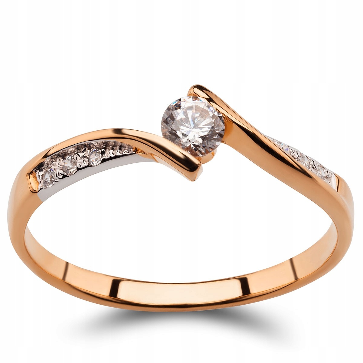 RUŽOVÉ ZLATÉ BRILIANTY 0,25CT H / SI 585