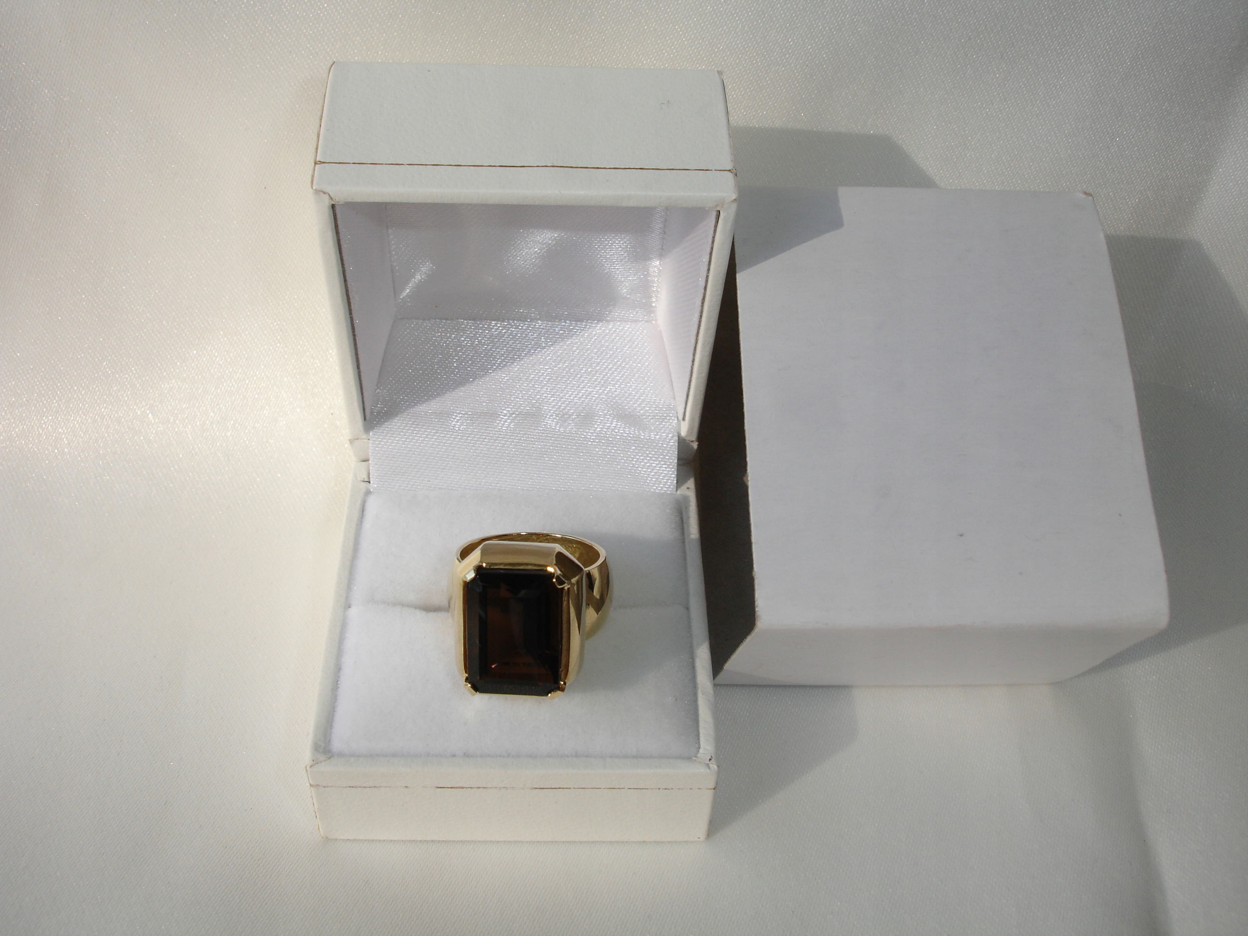 SOGNI D'ORO RING SMOKE QUARTZ ZŁ 8K pr. 333