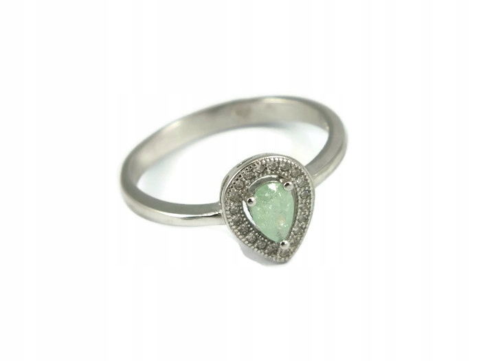 STRIEBORNÝ PRSTENEC RHODIUM SO ZIRKÓNIOU PR.925 (