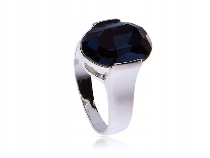 STRIEBORNÝ PRSTEŇ SWAROVSKI SAPPHIRE SILVER LgSP58