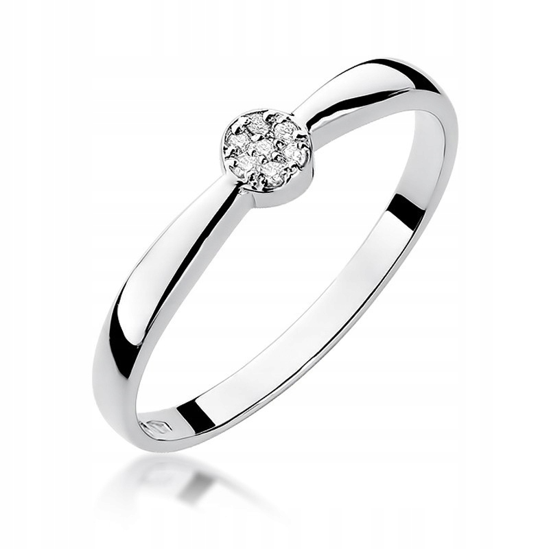 BRILLIANT RING 0,04 CT skúška 14KT ŠANCA!