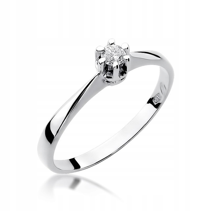 BRILLIANT RING 0,10 CT vzorka 14KT ŠANCA!
