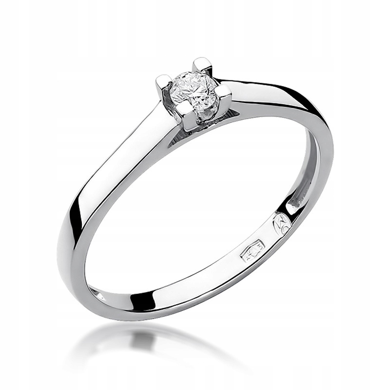 BRILLIANT RING WHITE GOLD 585 gravírovanie