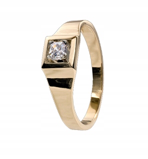 DIAMANTOVÝ PRSTEŇ! - NOVÝ! 0,15 ct SI1 / G