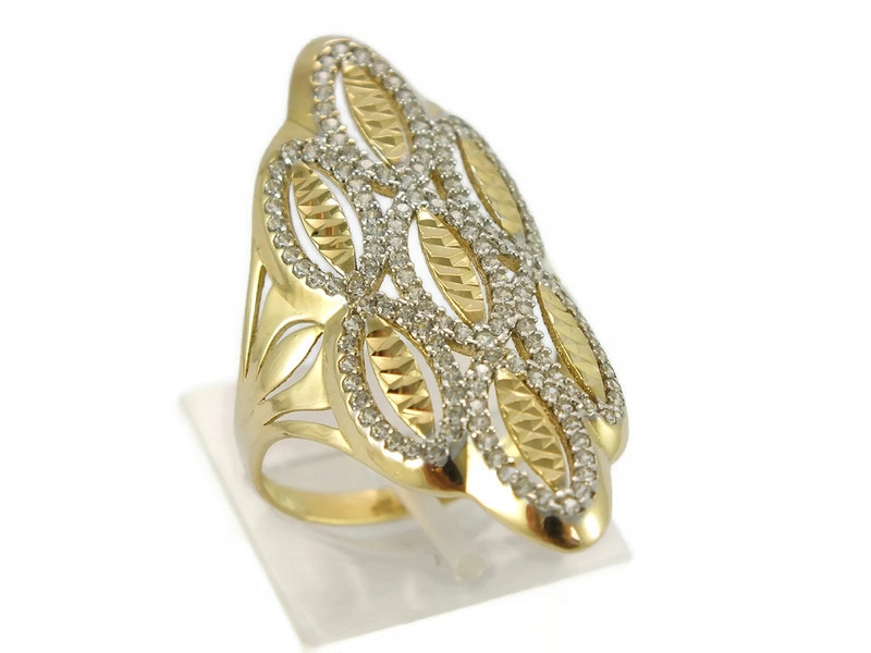 ZIRCONIA RING GOLD. 585 R 20 (GL)