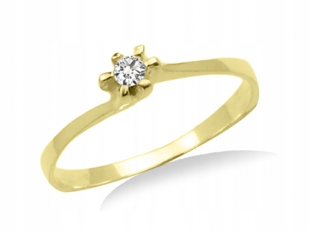 BRILLIANT ENGAGEMENT RING 0,11 ct GOLDRUN
