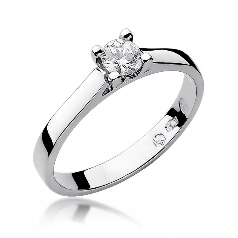 BRILLIANT ENGAGEMENT RING 0,30CT BIELE ZLATO