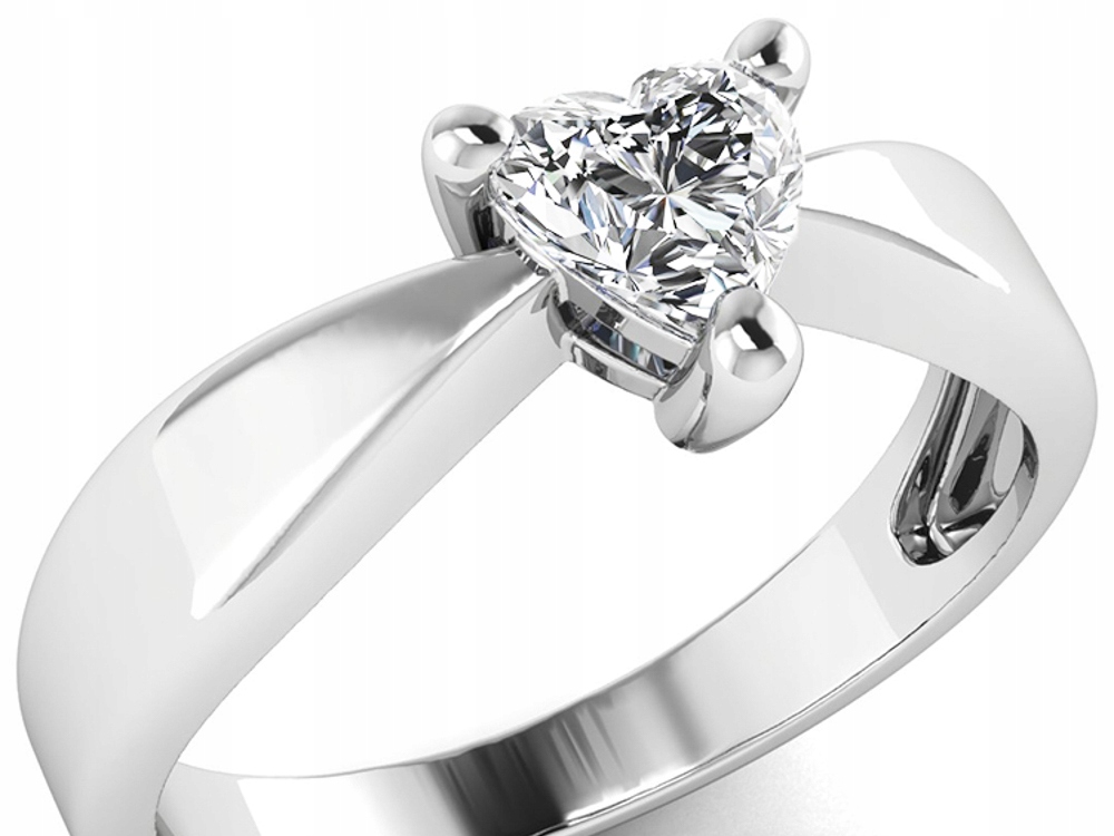 BRILLIANT HEART ENGAGEMENT RING GIA0.46SI2 / H