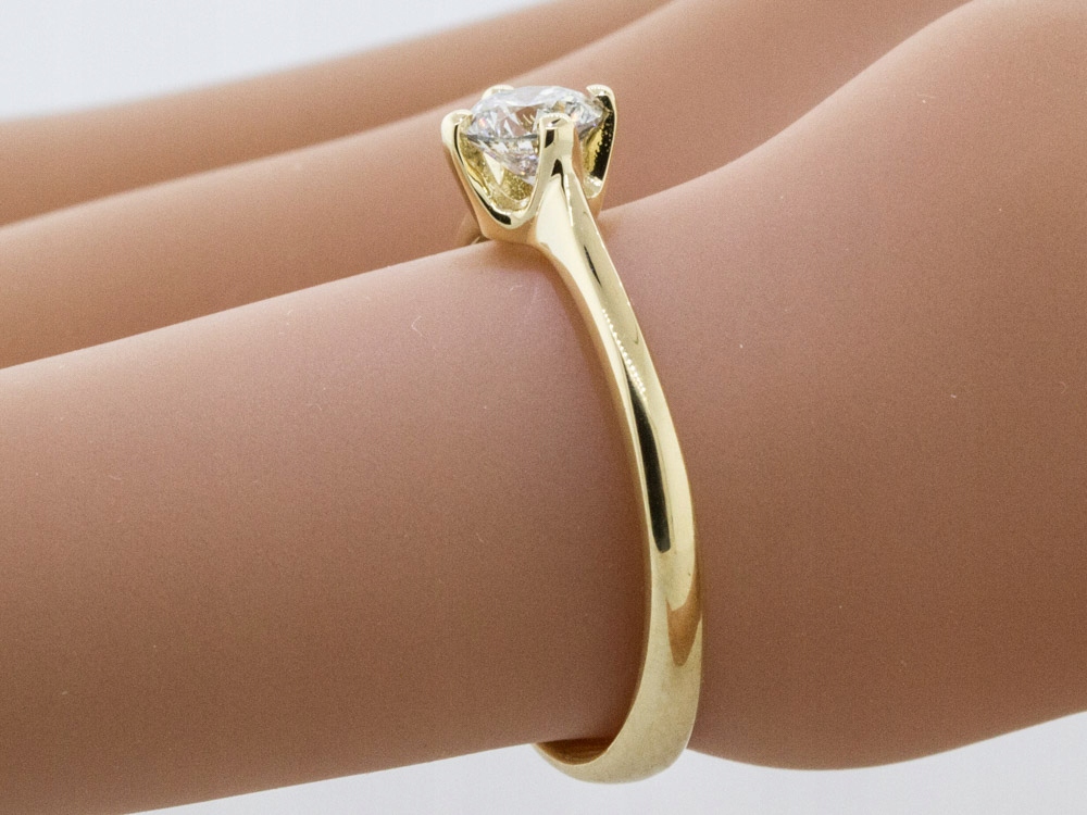 BRILLIANT ENGAGEMENT RING 0,34 SI2 / H CERT