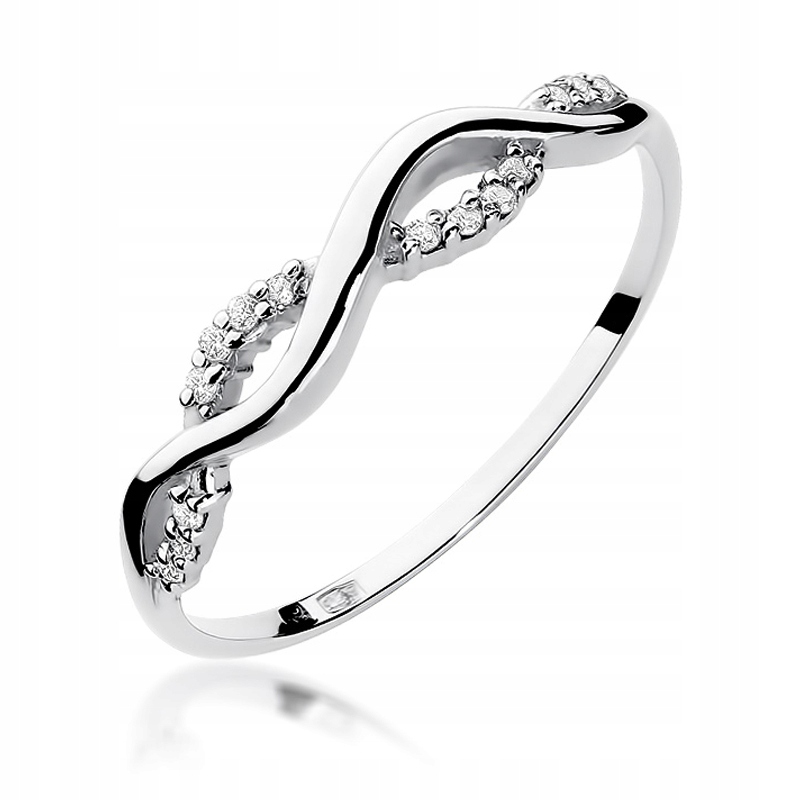 BRILLIANT ENGAGEMENT RING BEZ gravírovania 585
