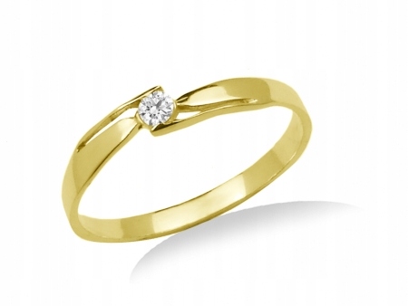 DIAMANTOVÝ PRSTENNÝ KRÚŽOK 0,06 ct GOLDRUN