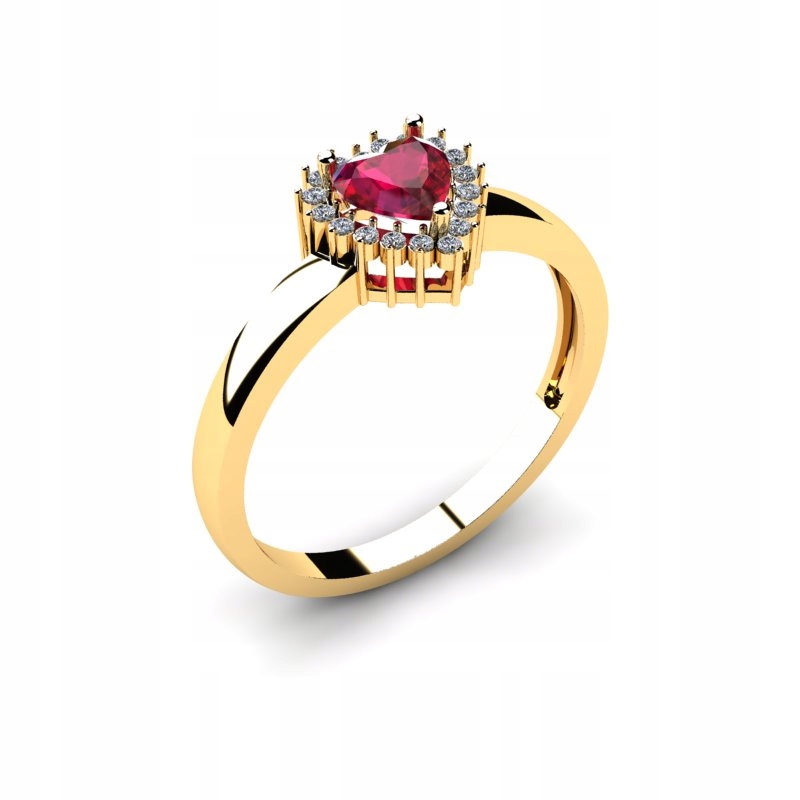 RUBY HEART ENGAGEMENT RING 24H R20