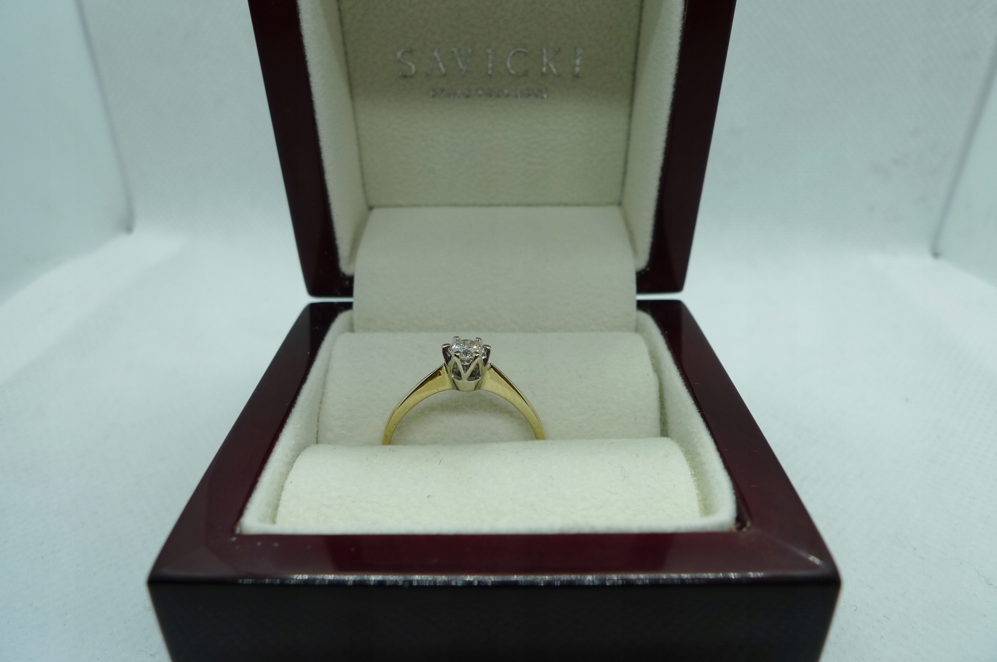 PRSTENEC PRSTEN S SAVICKI BRILLIANT 0,30CT