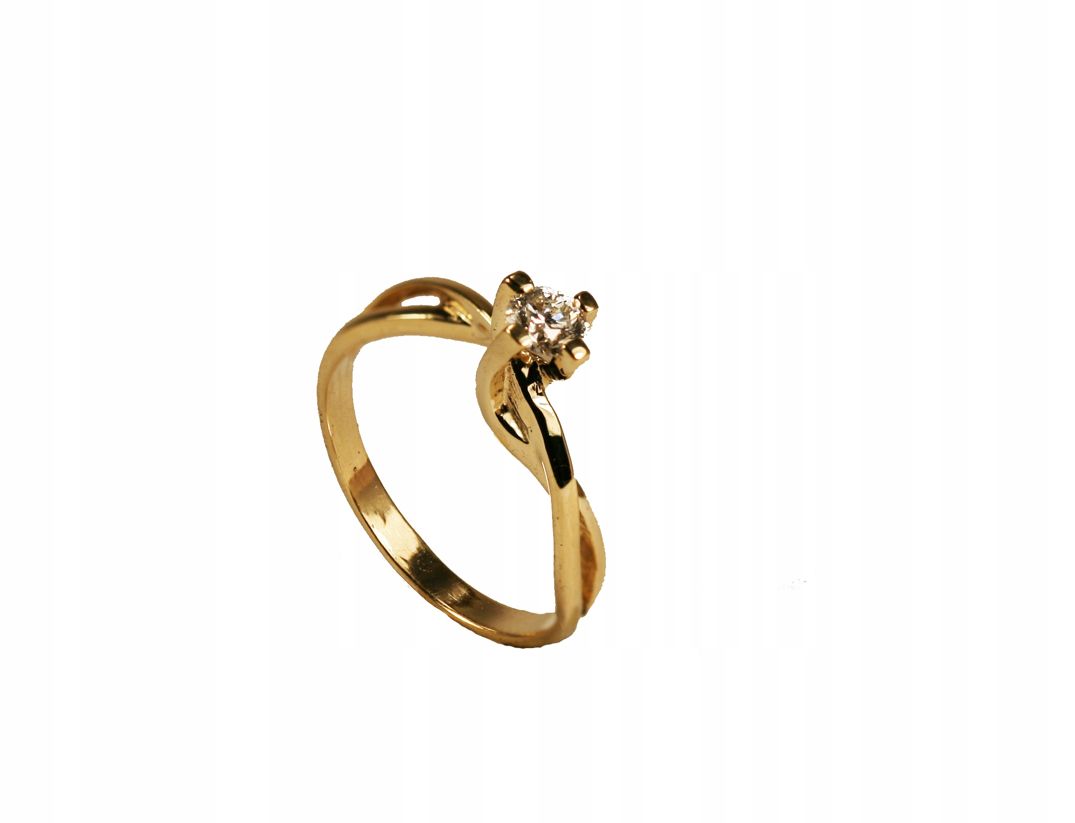 ZÁSUVKOVÝ KRÚŽOK s diamantom 0,18 CT SI1 / H