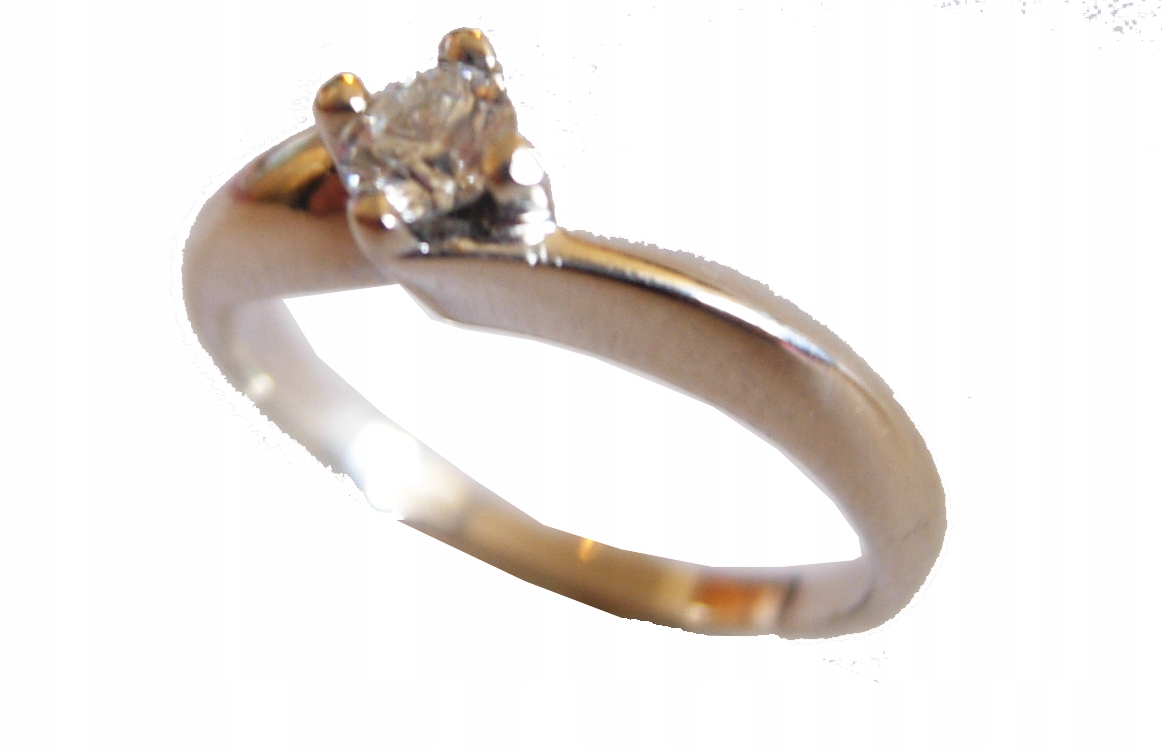 ZÁSUVKOVÝ KRÚŽOK s diamantom 0,23 CT SI1 / H