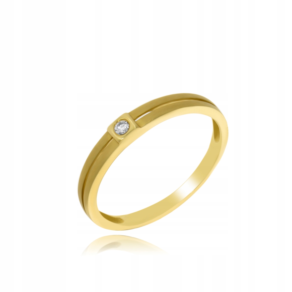 ZLATÝ KRÚŽOK 585 DIAMANT 0,03 ct GRAF