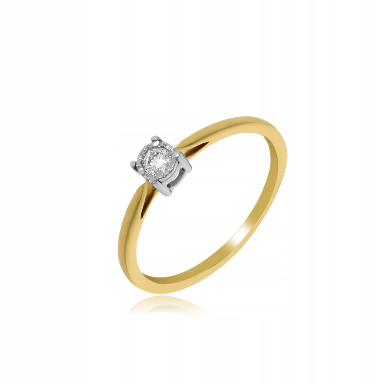 ZLATÝ KRÚŽOK 585 DIAMOND 0,09 ct Gravírovanie