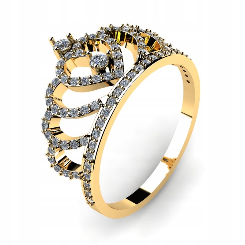 ZLATÝ KRÚŽOK GLOSSY CROWN 14KR