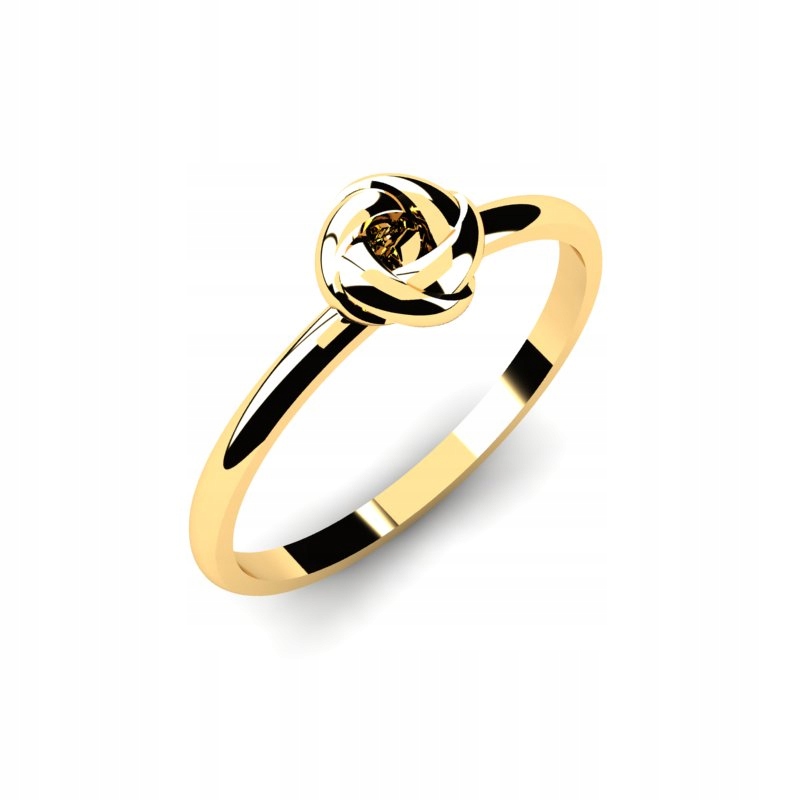 ZLATÁ PRSTENA GLOSSY ENGAGEMENT KUCHYNĚ 14K