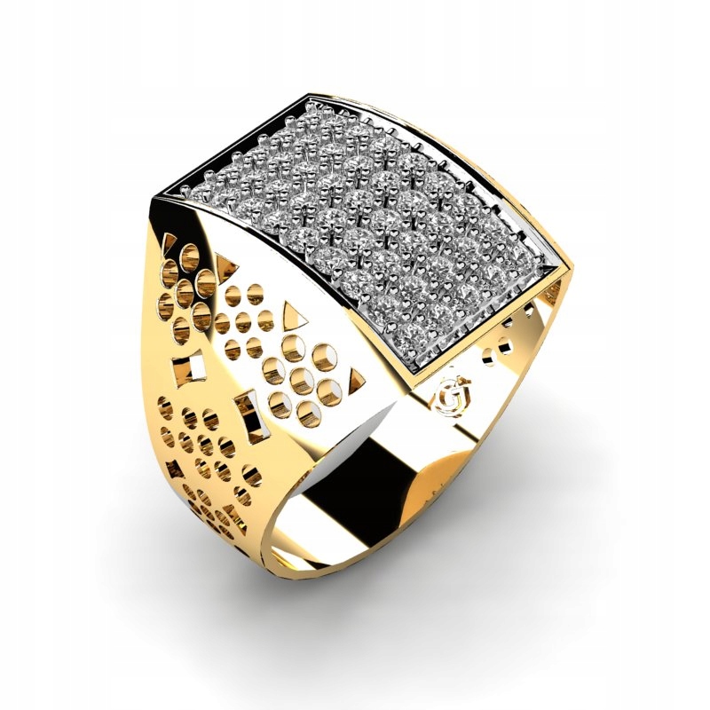 GLOSSY WIDE GOLD RING