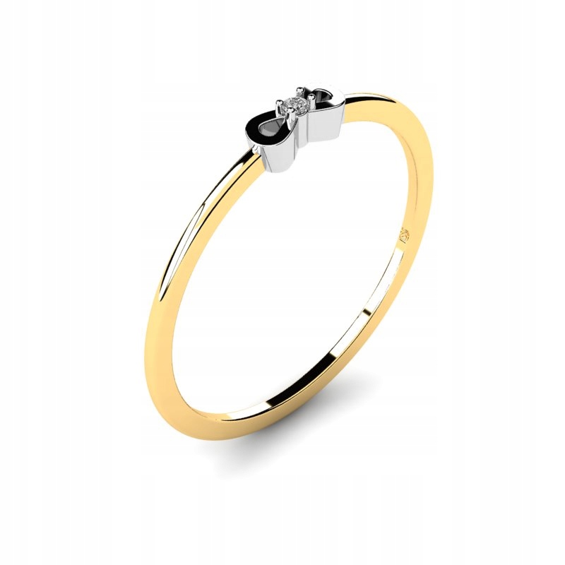 ZLATÝ PRENÁJOM INFINITY RING so ZIRKÓNIOU
