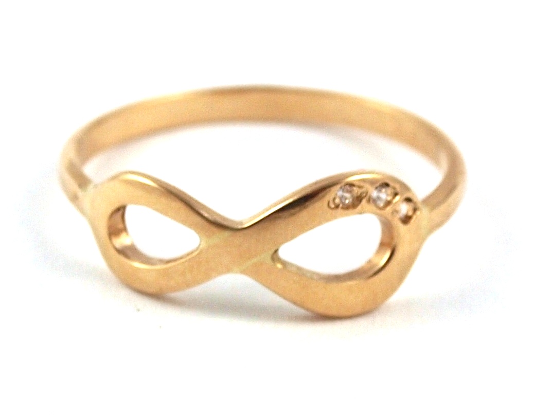 ZLATÝ KRUH INFINITY ZIRKÓNIA 585