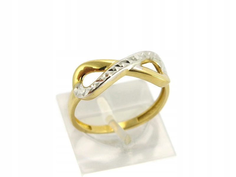 ZLATÝ KRÚŽOK RHODIUM INFINITY R.16 PR.