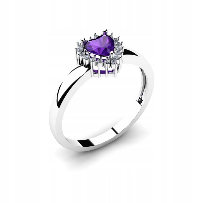 AMETYSTOVÝ KRUHOVÝ PRSTEN ZLATÝ A BRILLIANTY 0,76CT