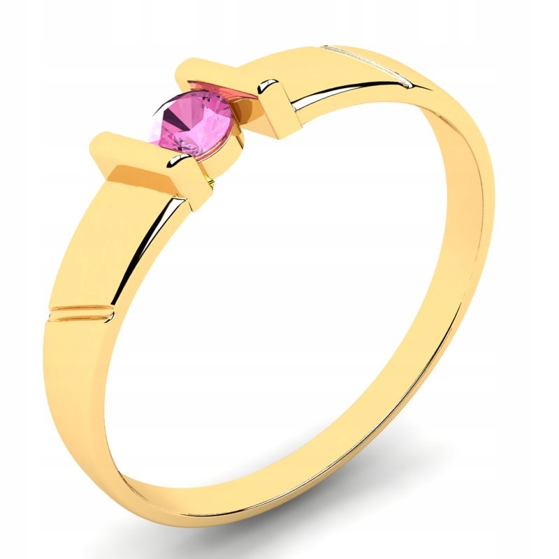 GOLD RING WIDE RING PINK