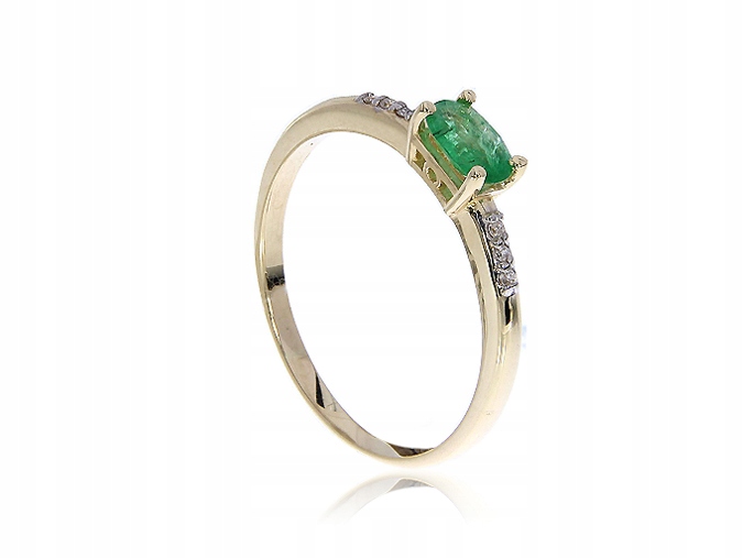 Golden Emerald Ring Brylands Gold LGP499