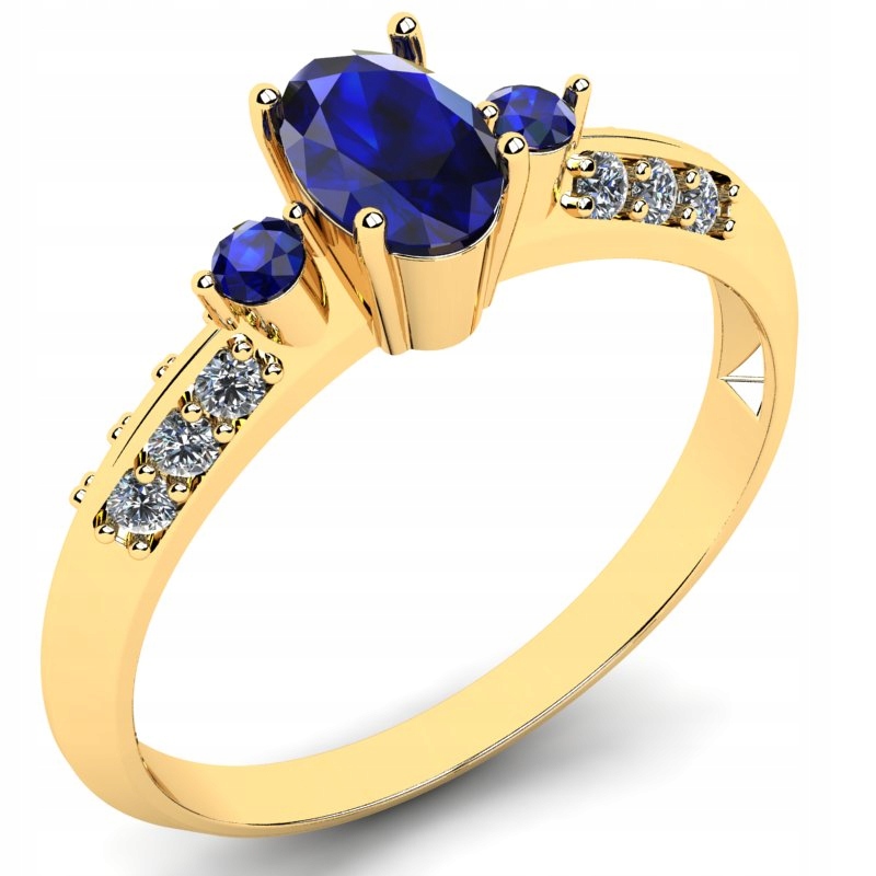1.22CT ZLATÝ PRSTEN SO ZAPERI A BRILIANTMI