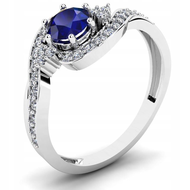 ZLATÝ PRSTEN SO ZAPERÍKOM A BRILLIANTAMI 0,75CT